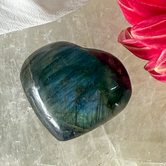 Labradorite Heart #1175-Happily Zen