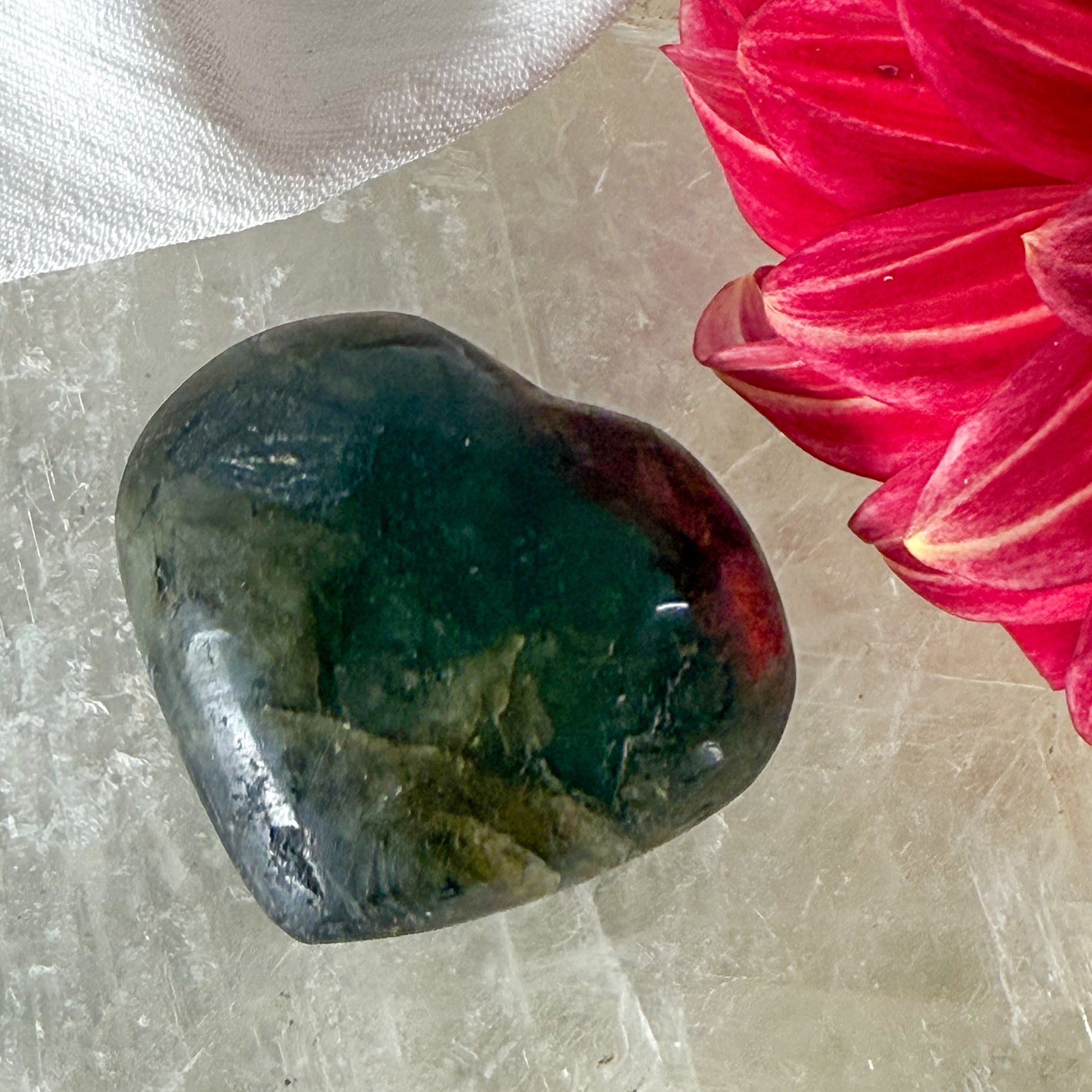 Labradorite Heart #1175-Happily Zen