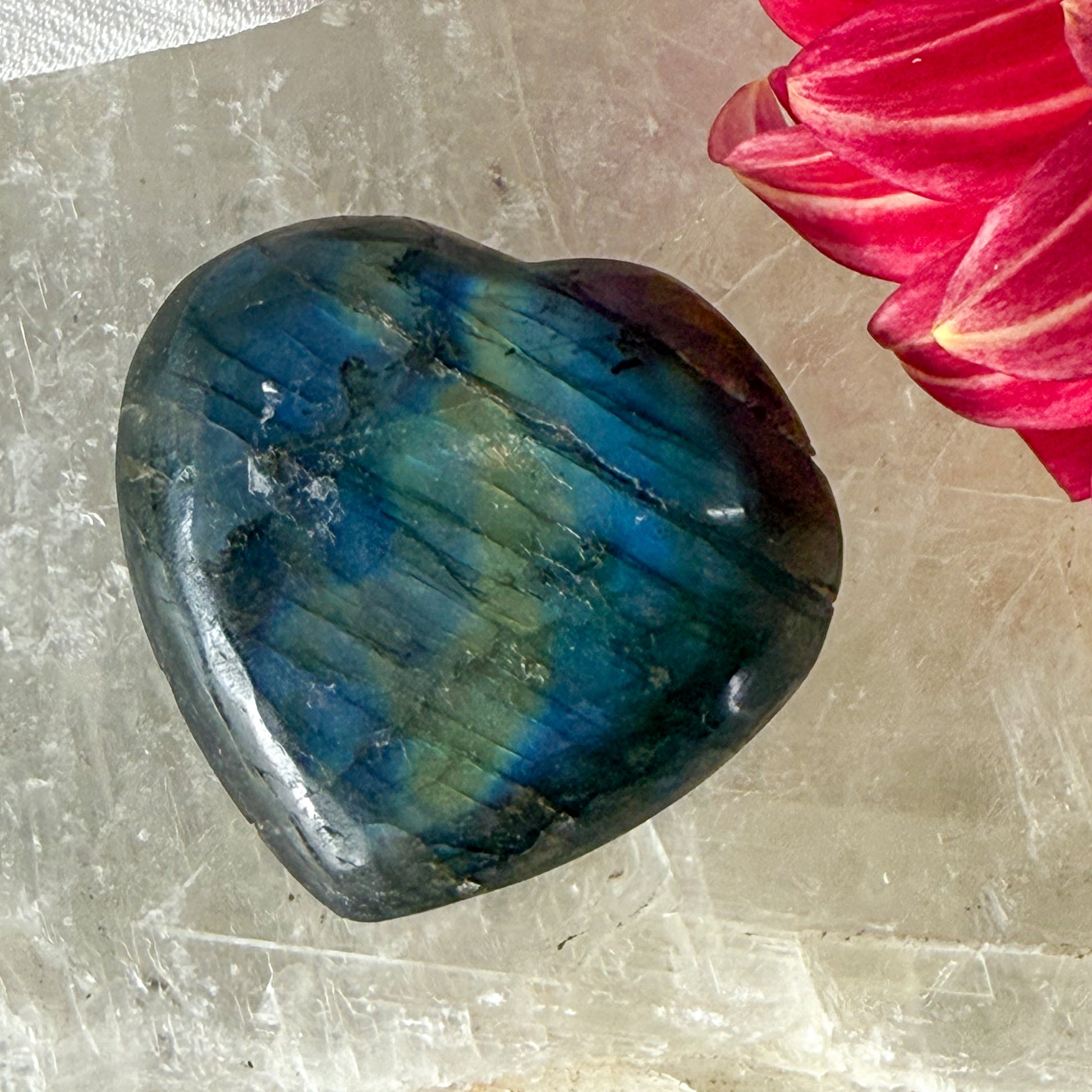 Labradorite Heart #1176-Happily Zen