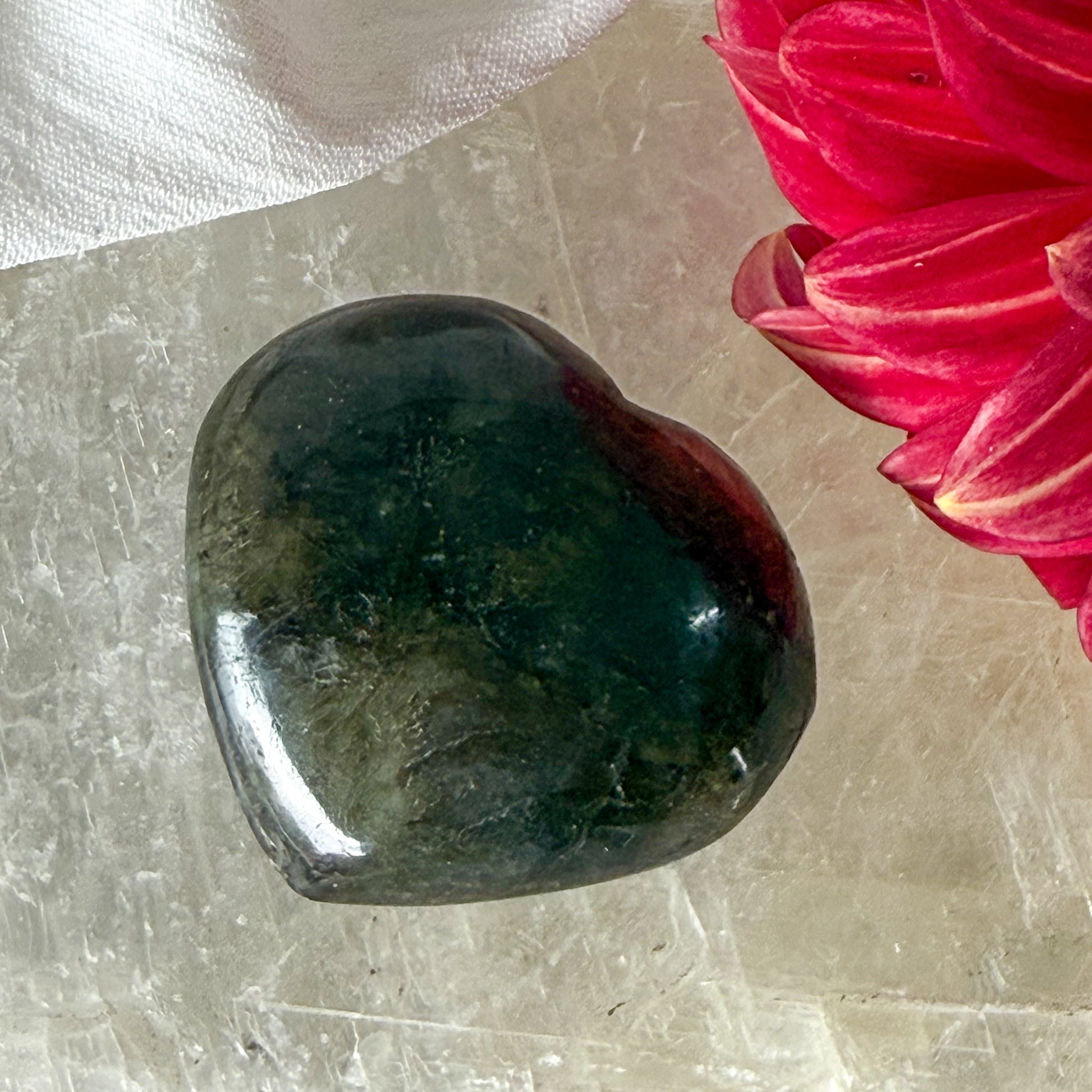 Labradorite Heart #1177-Happily Zen