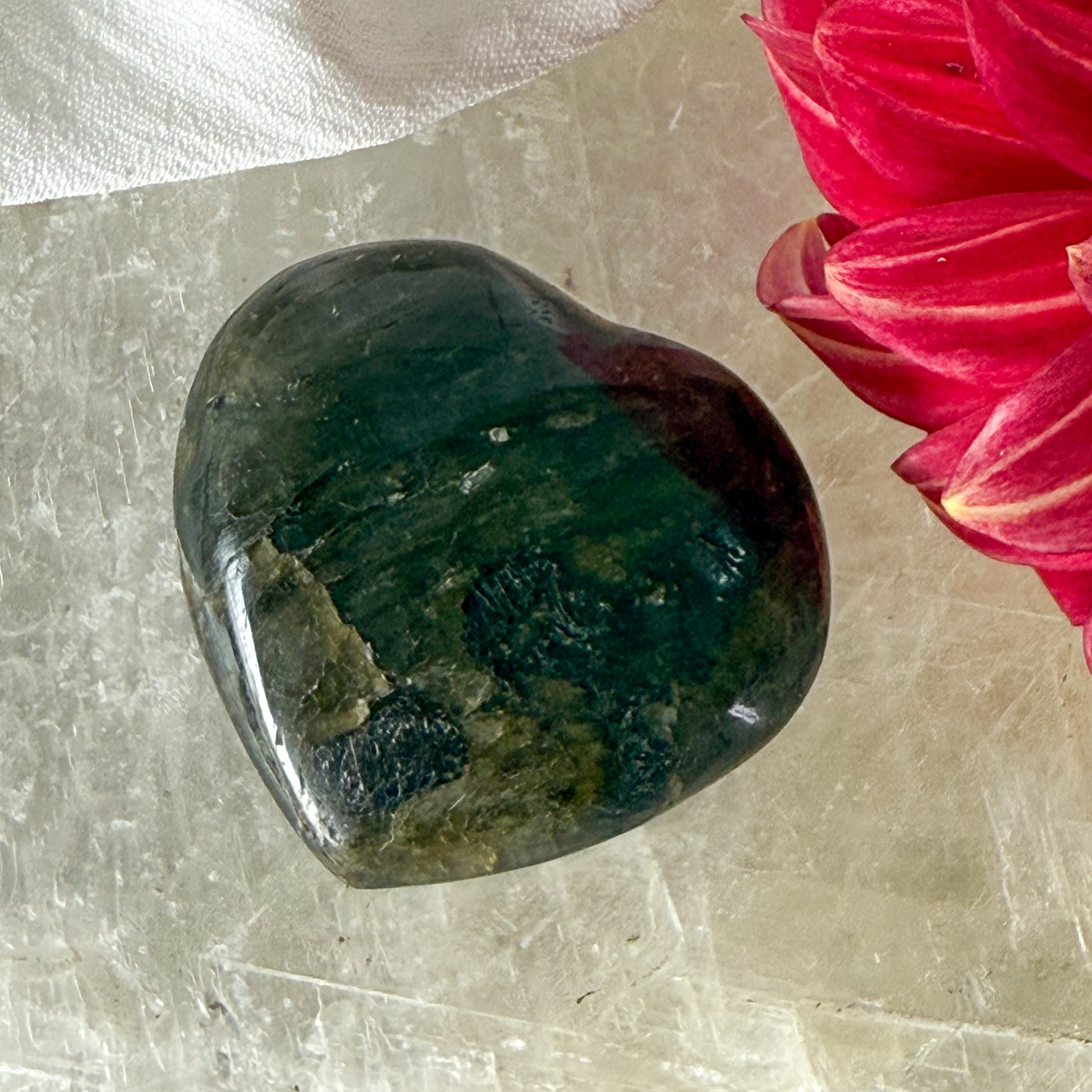 Labradorite Heart #1178-Happily Zen