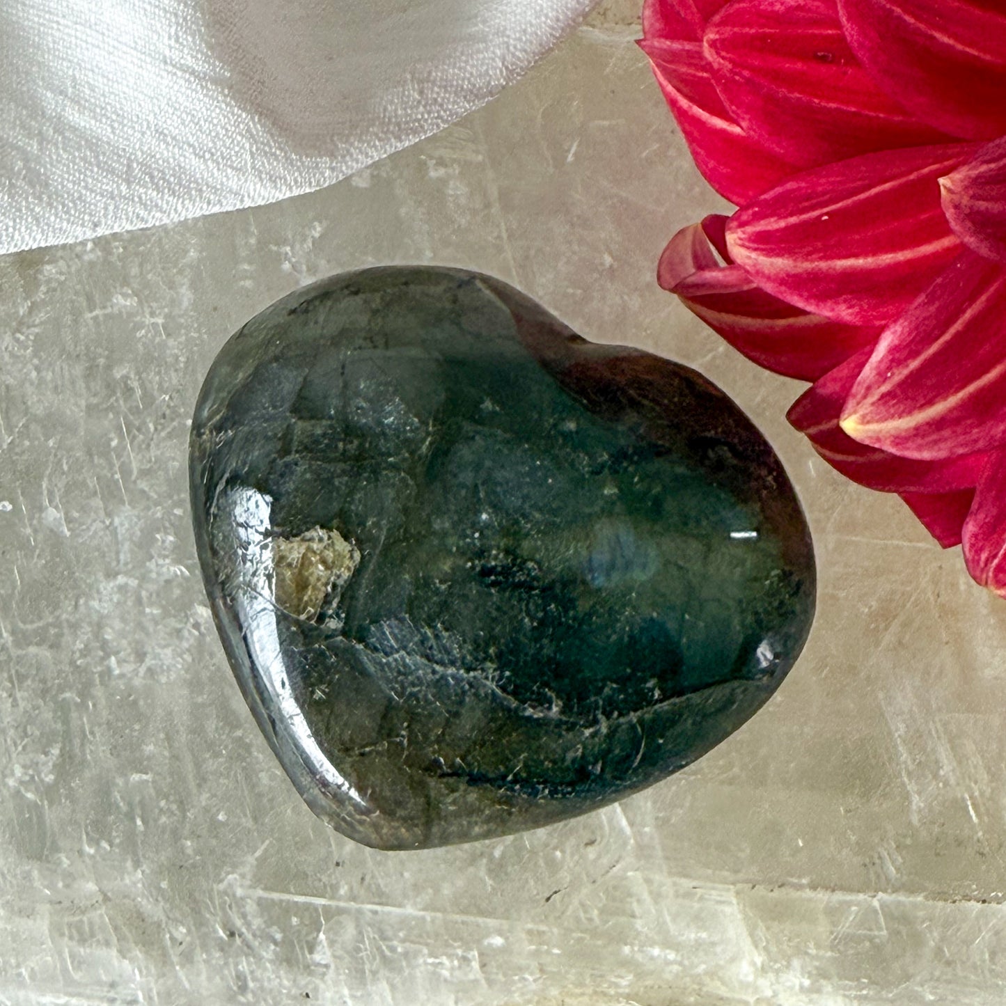 Labradorite Heart #1179-Happily Zen