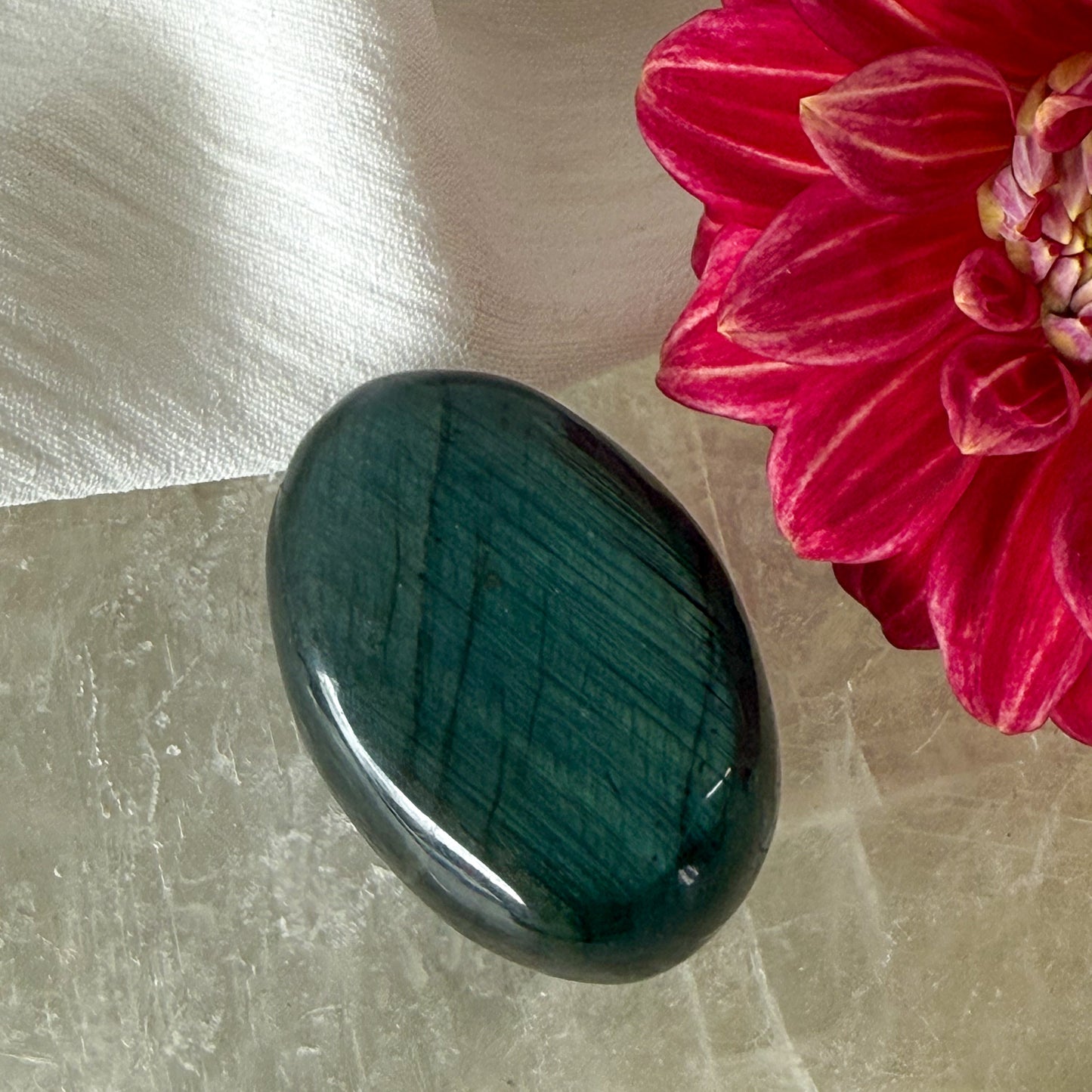 Labradorite Palm Stone #1165-Happily Zen