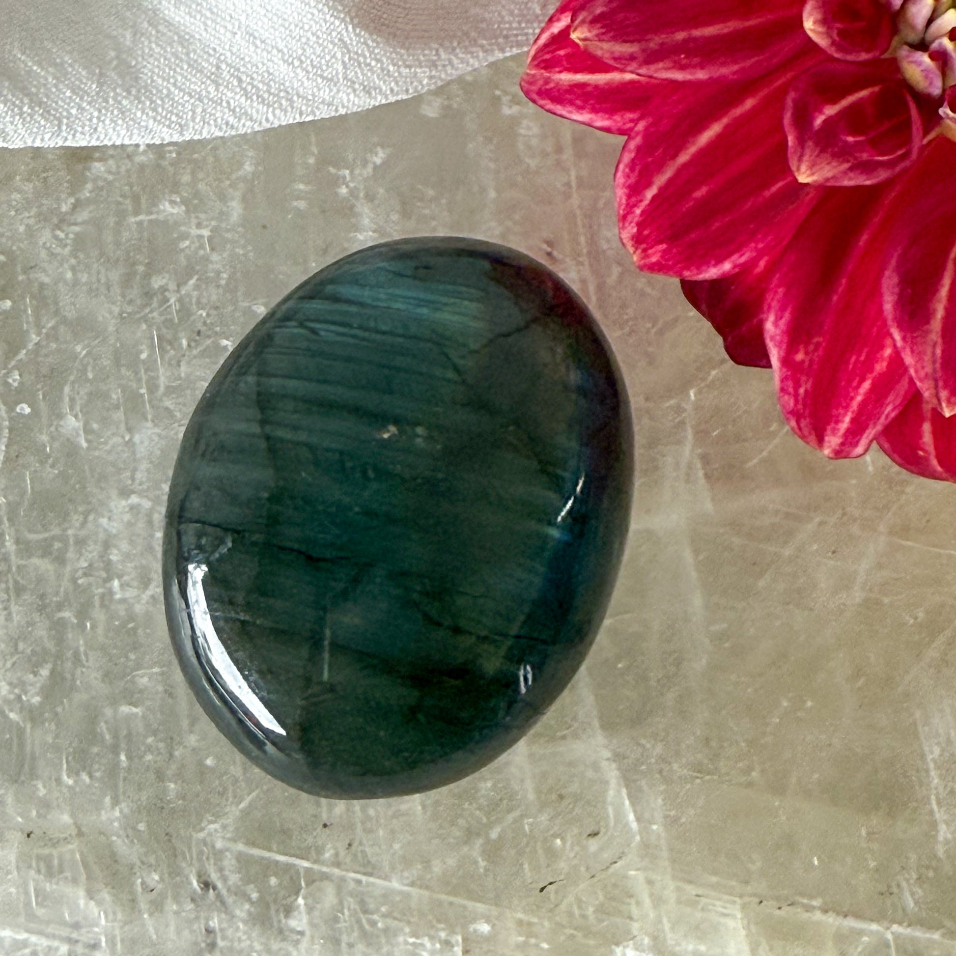 Labradorite Palm Stone #1170-Happily Zen