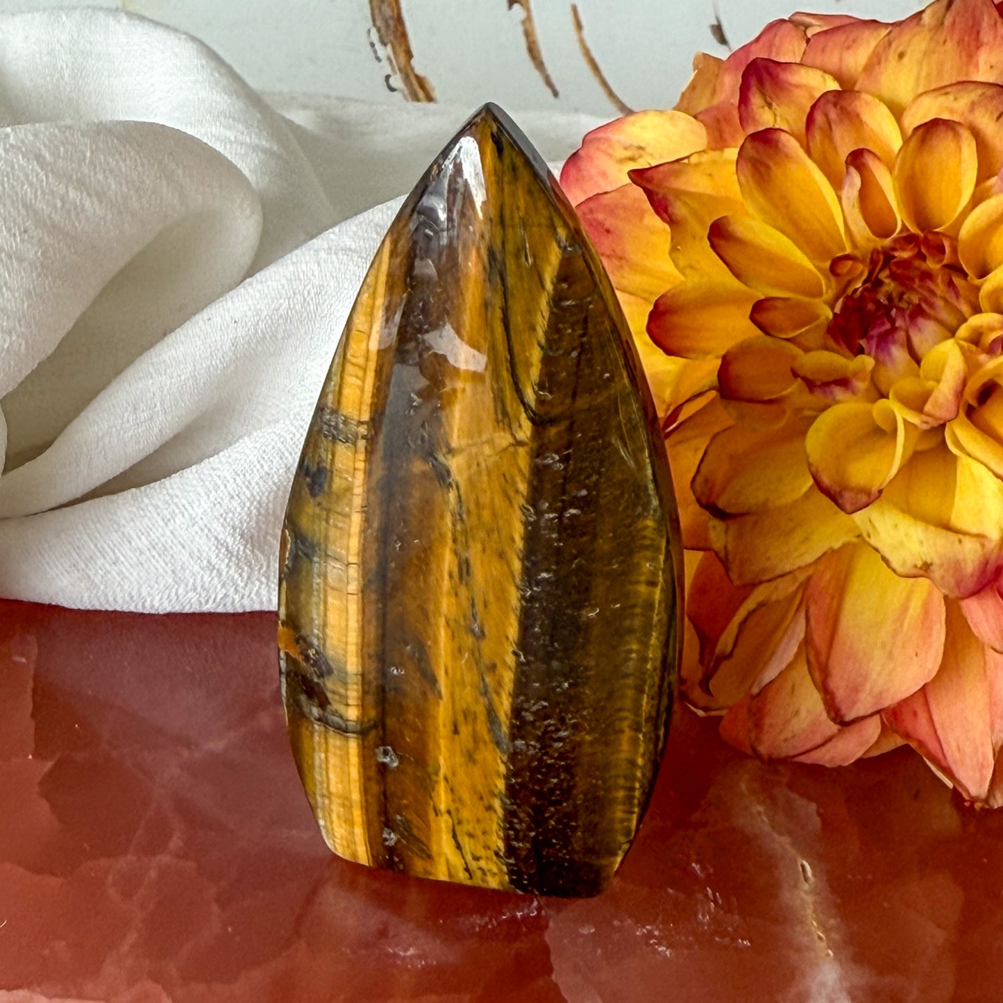 Tigers Eye Flame #1238-Happily Zen