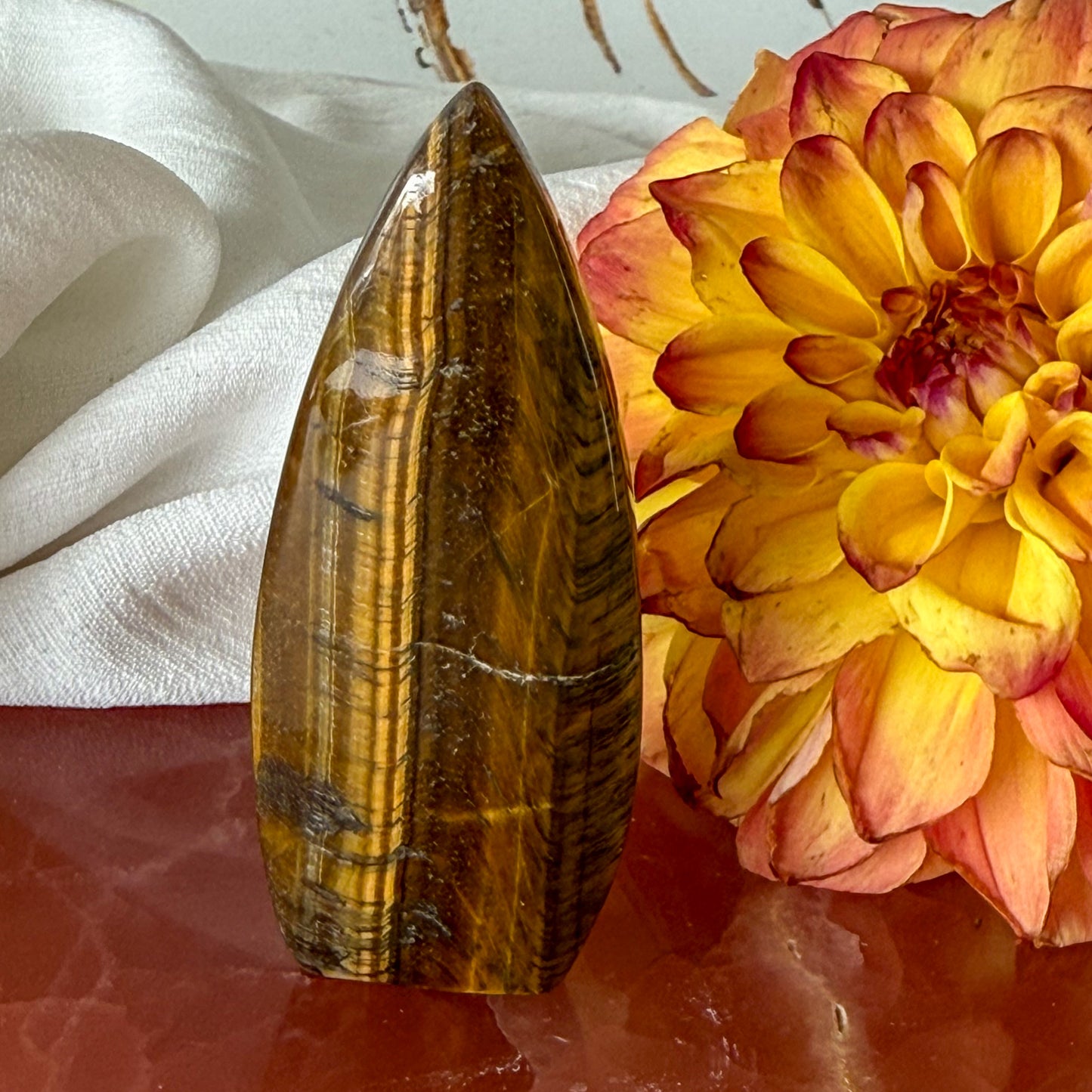 Tigers Eye Flame #1239-Happily Zen