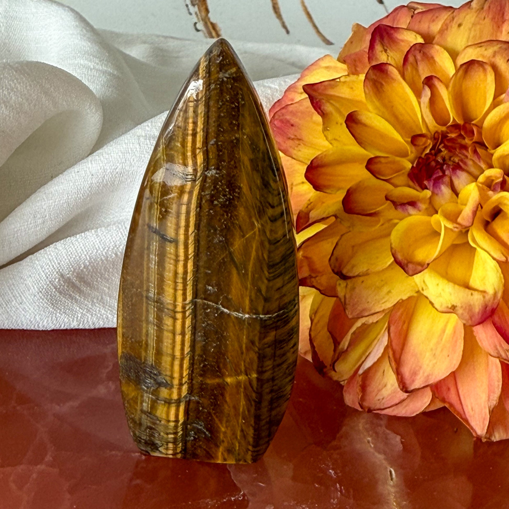 Tigers Eye Flame #1239-Happily Zen