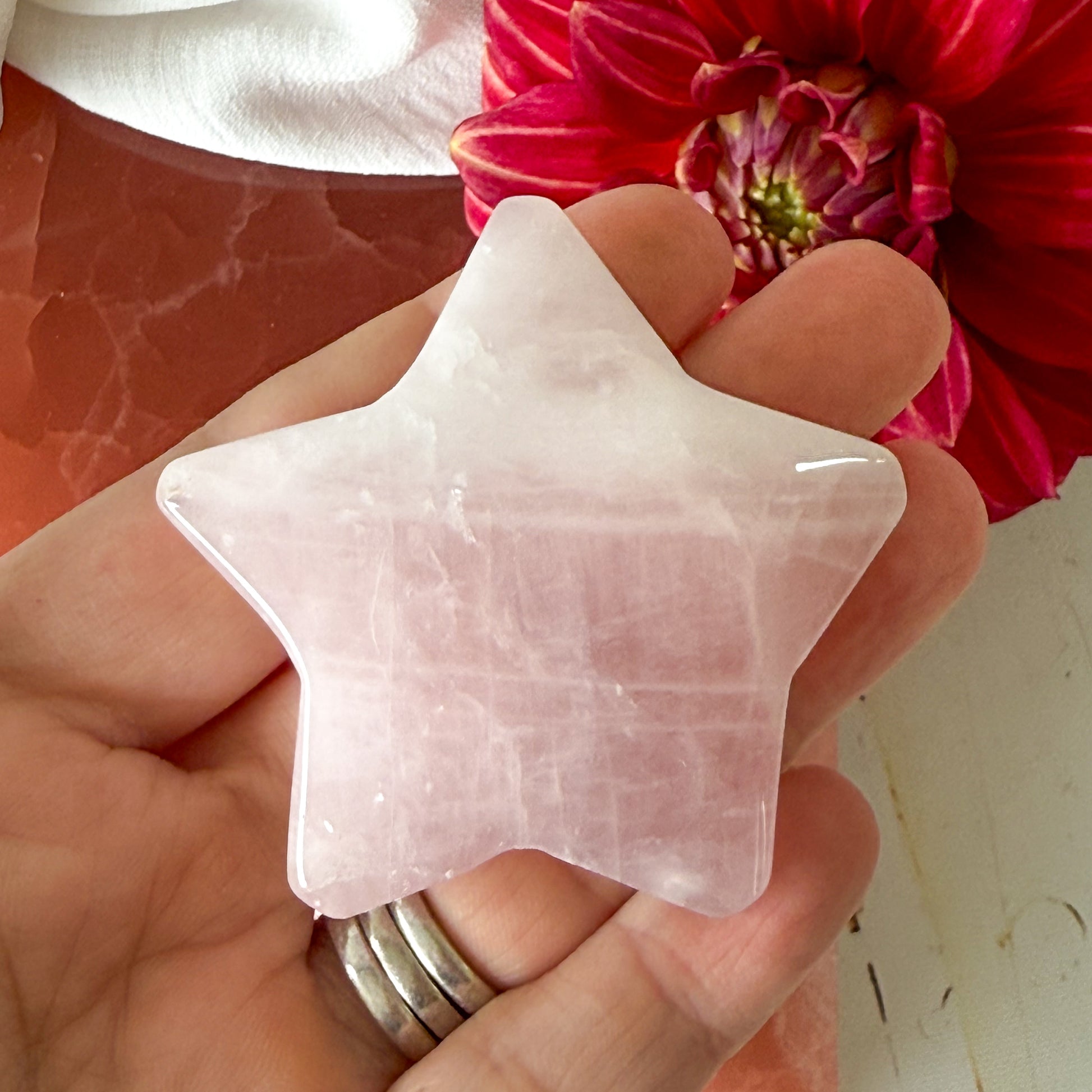 Rose Quartz Star #1115-Happily Zen