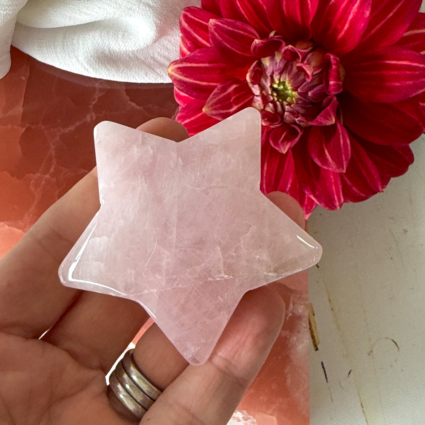 Rose Quartz Star #1120