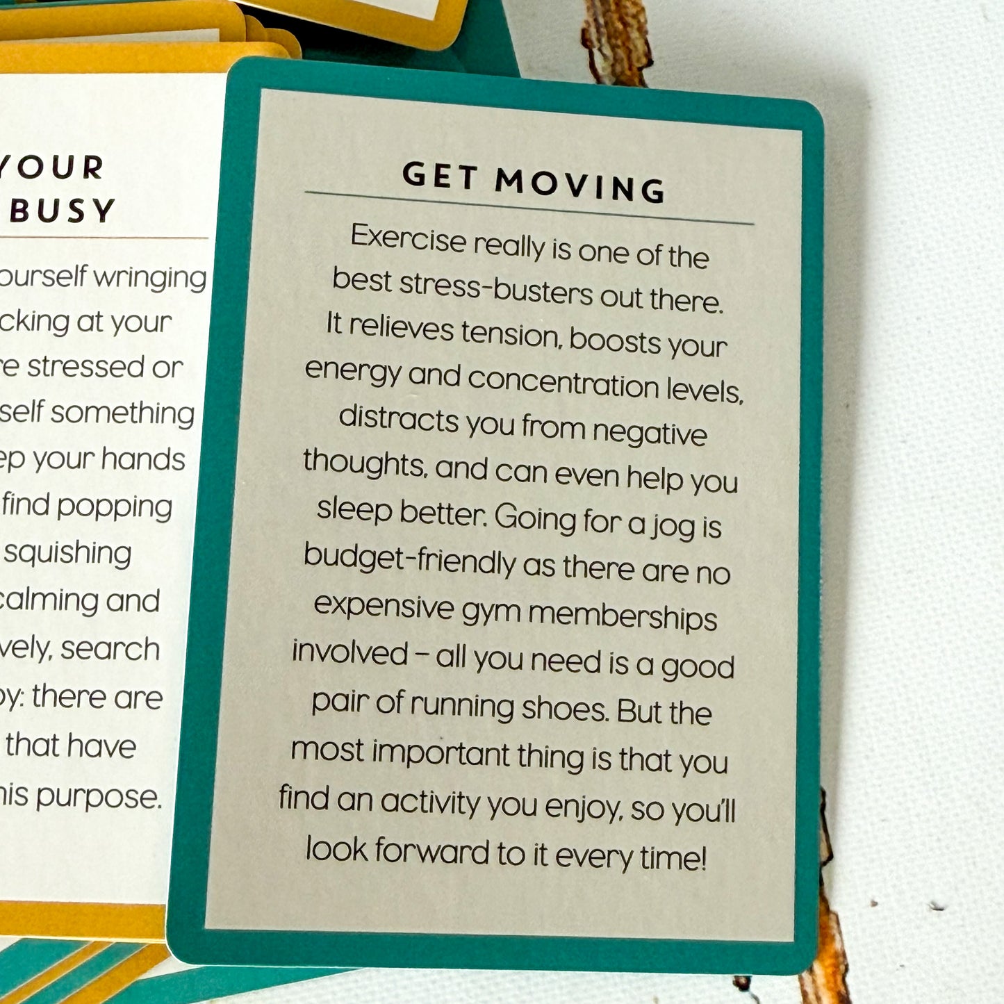 Stress Less Cards by Hannah Bowstead #1130