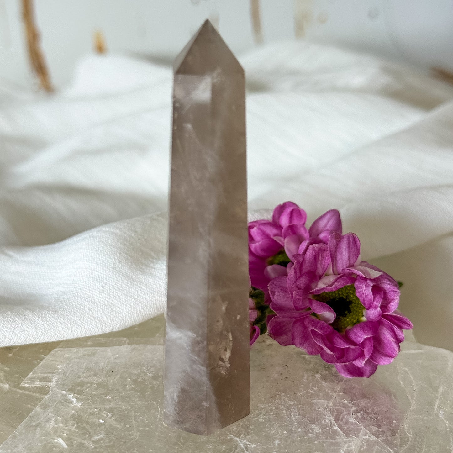 Smokey Quartz Tower #1342