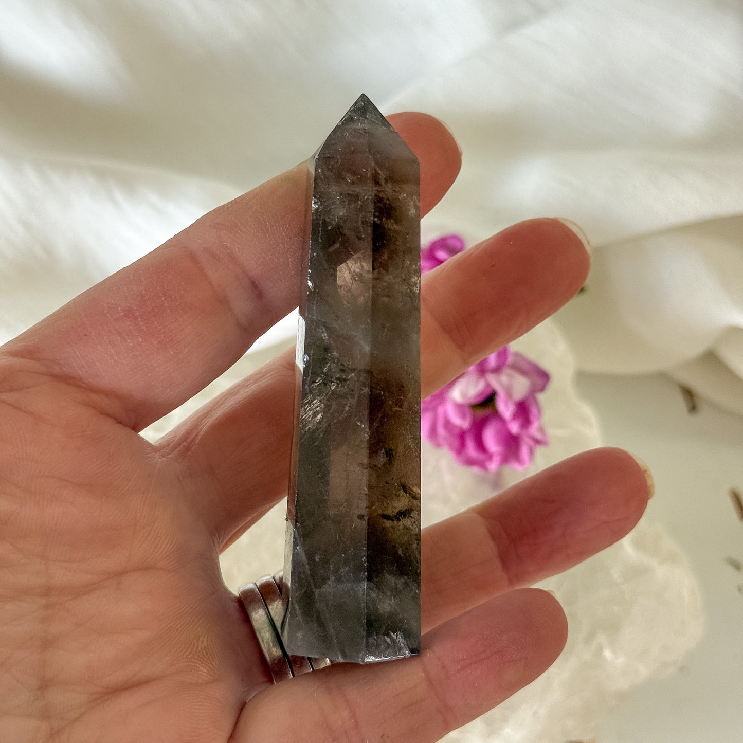 Smokey Quartz Tower #1344