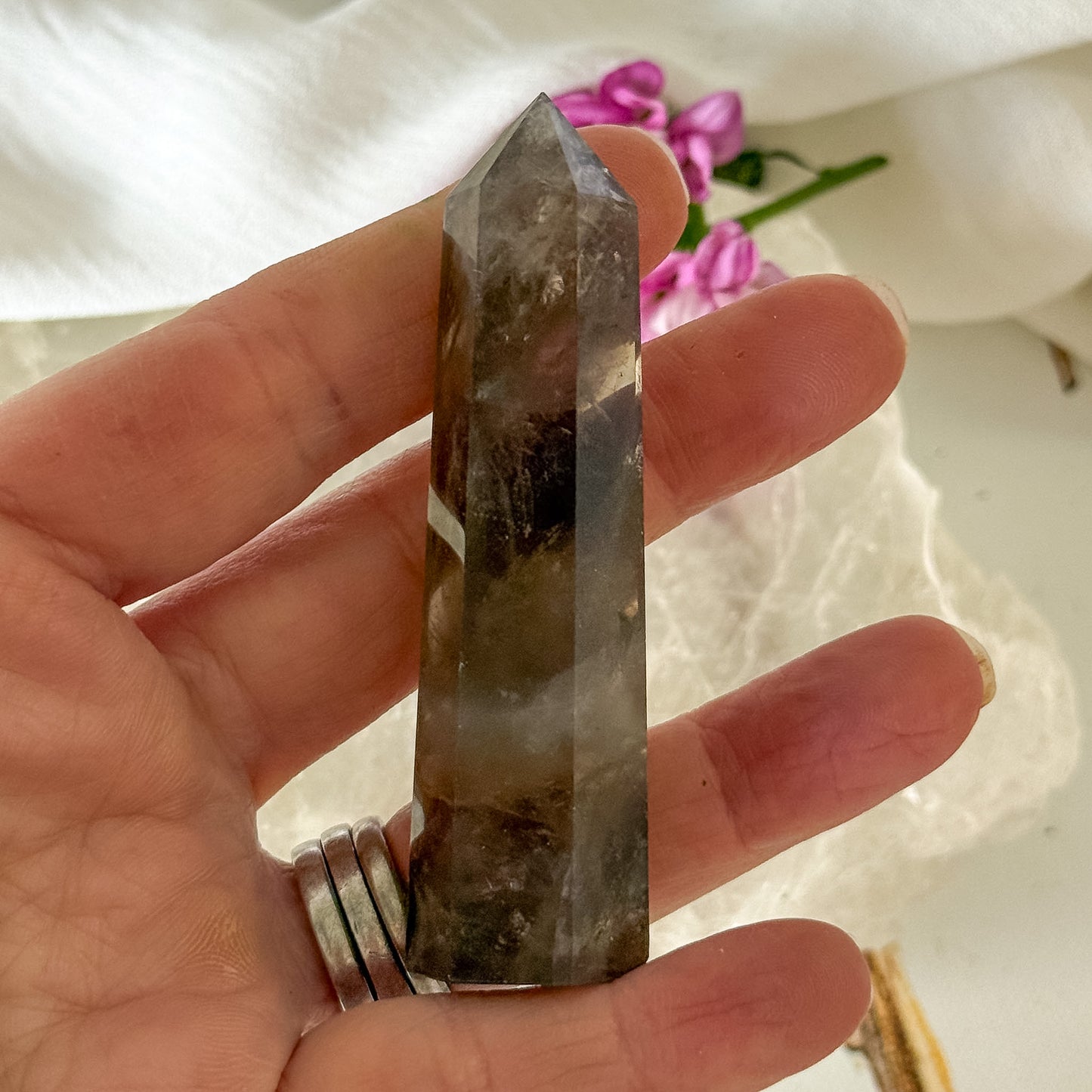 Smokey Quartz Tower #1345