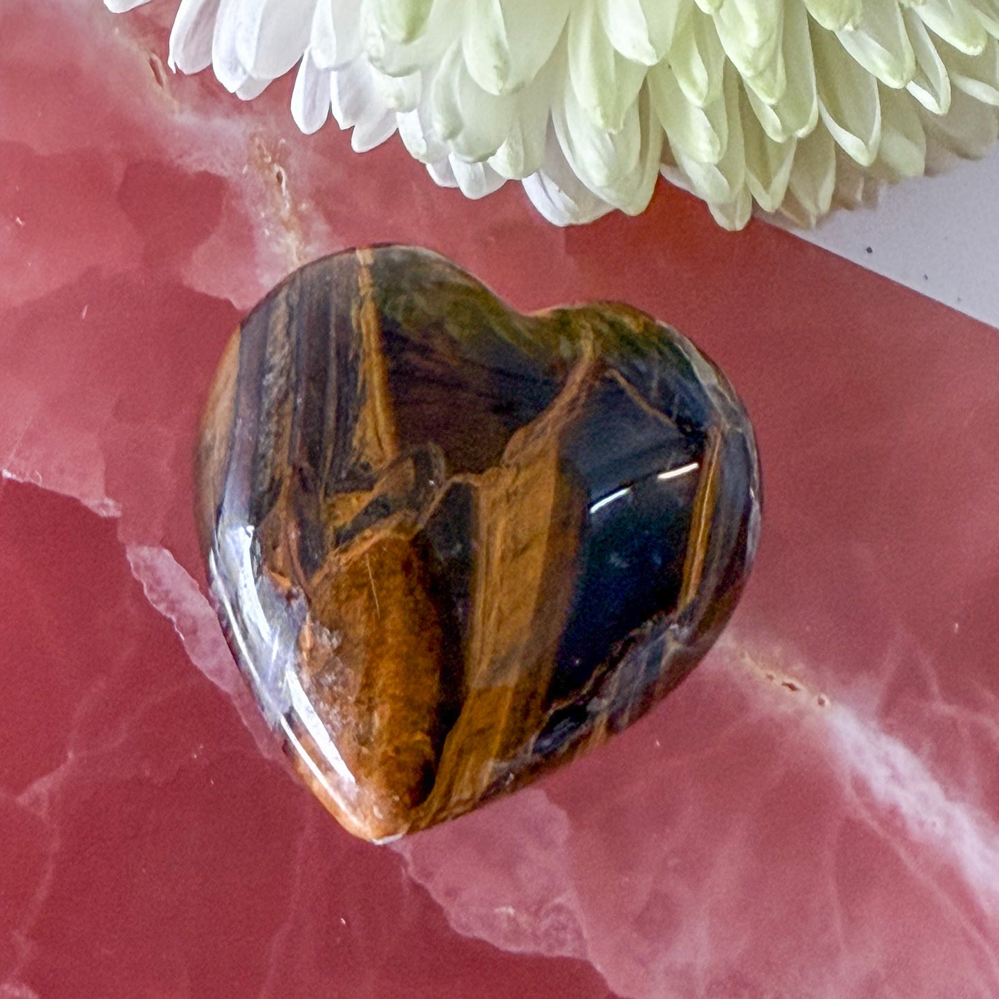 Tigers Eye Heart #1231-Happily Zen