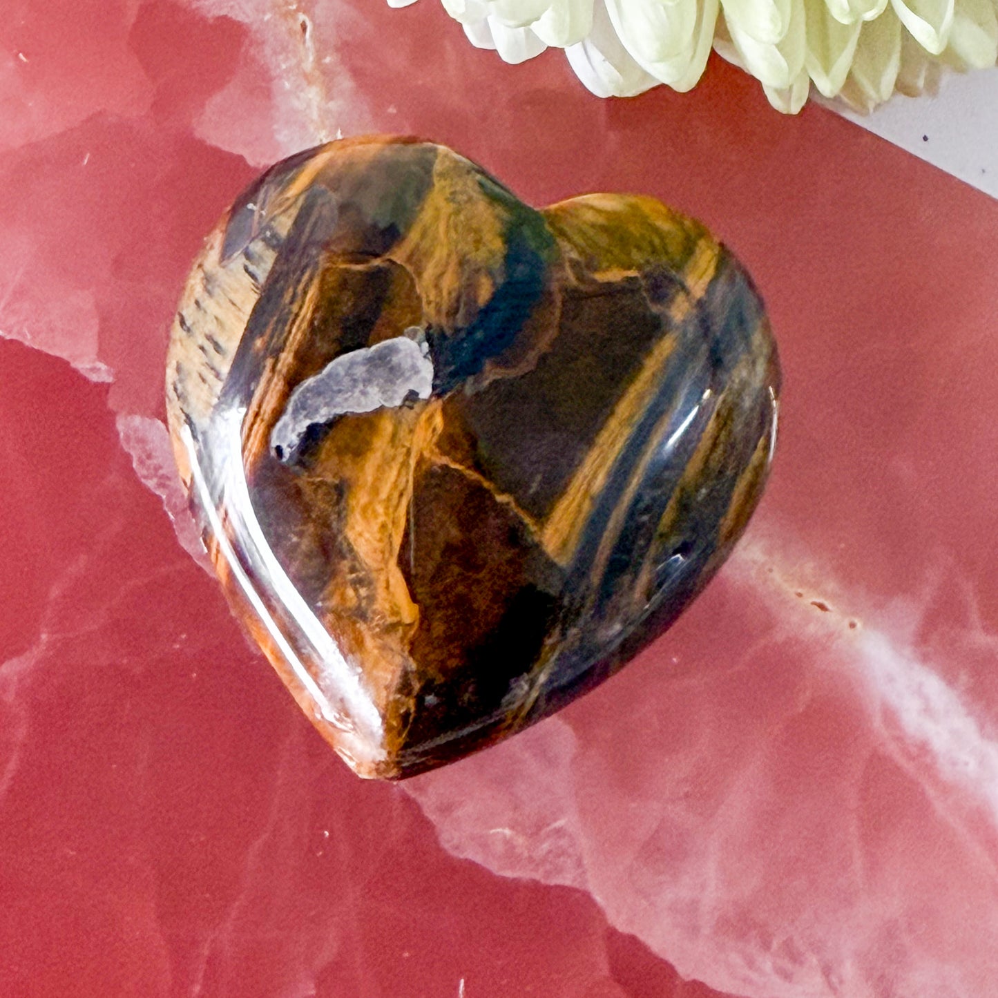 Tigers Eye Heart #1231-Happily Zen