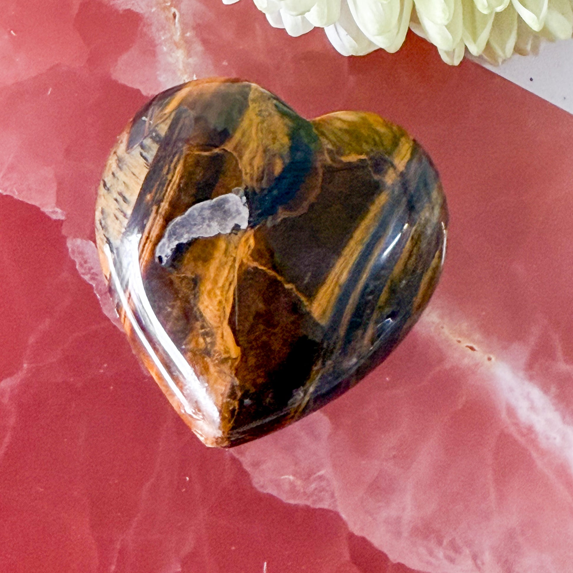 Tigers Eye Heart #1231-Happily Zen