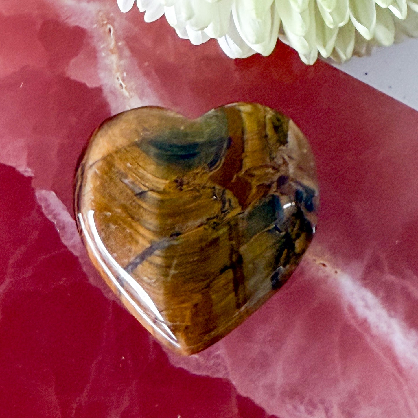 Tigers Eye Heart #1232-Happily Zen