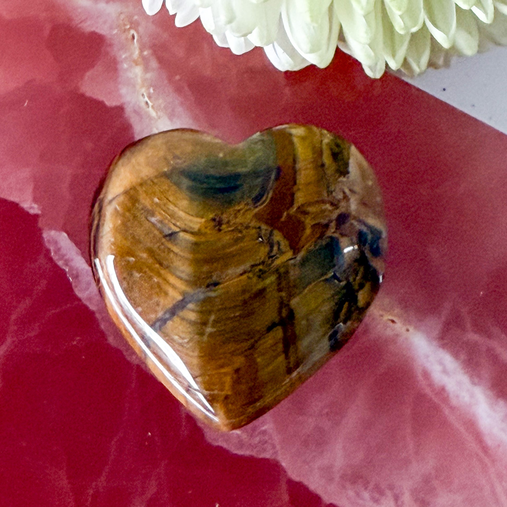 Tigers Eye Heart #1232-Happily Zen