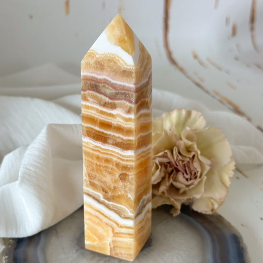 Honey Calcite Tower #792