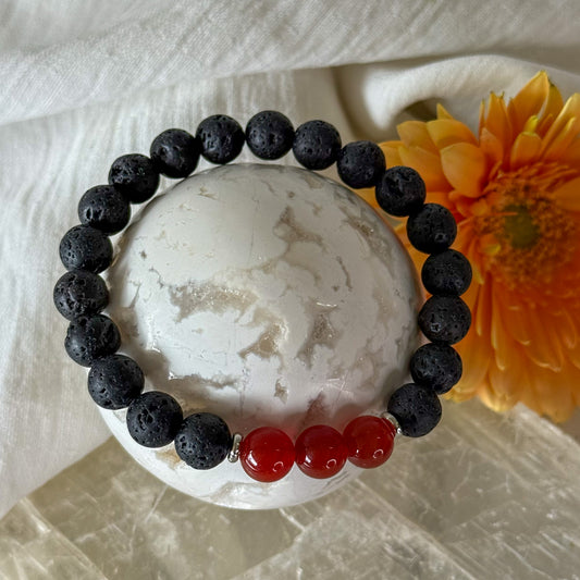 Carnelian Essential Oil Diffuser Bracelet-Happily Zen