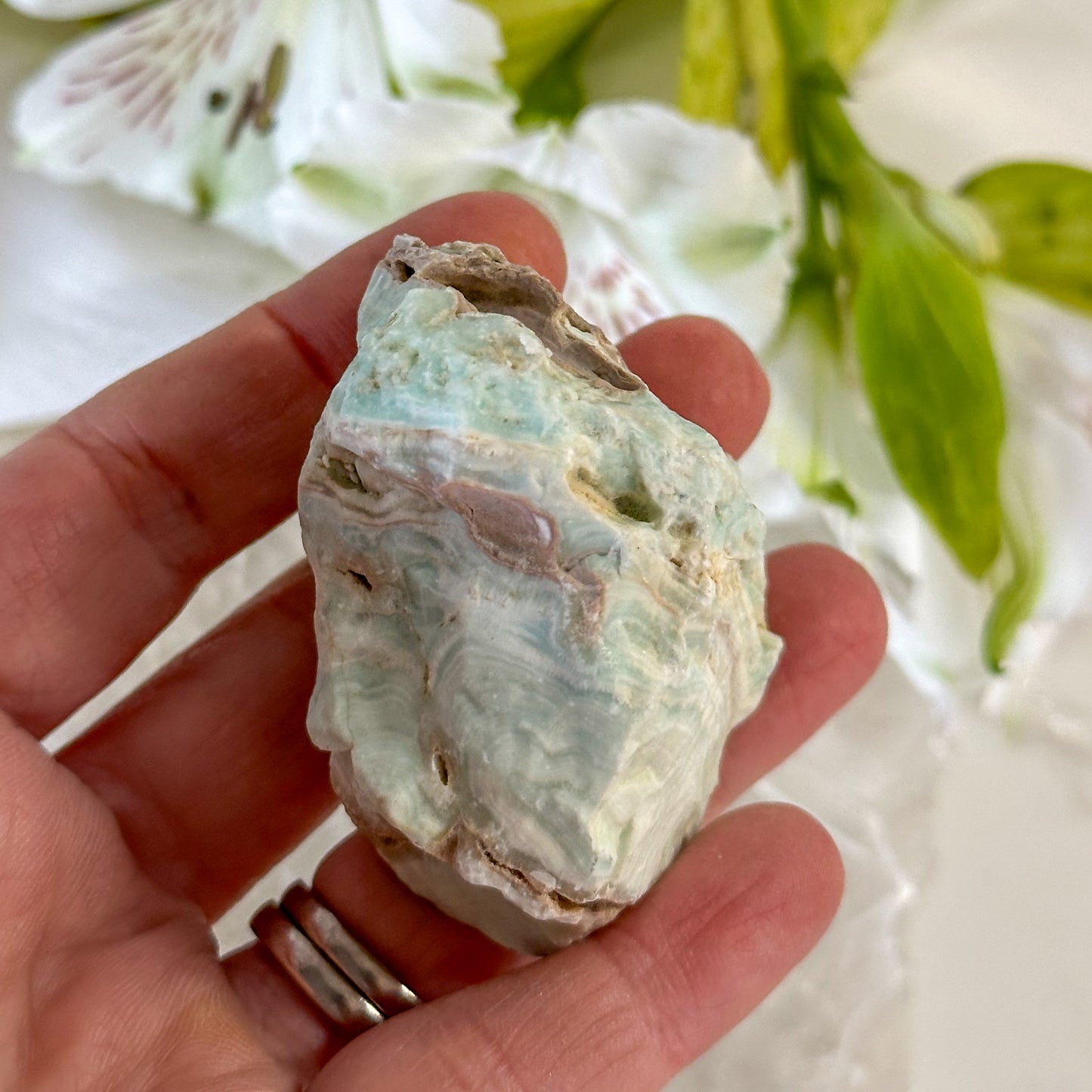 Raw Blue Aragonite #1041