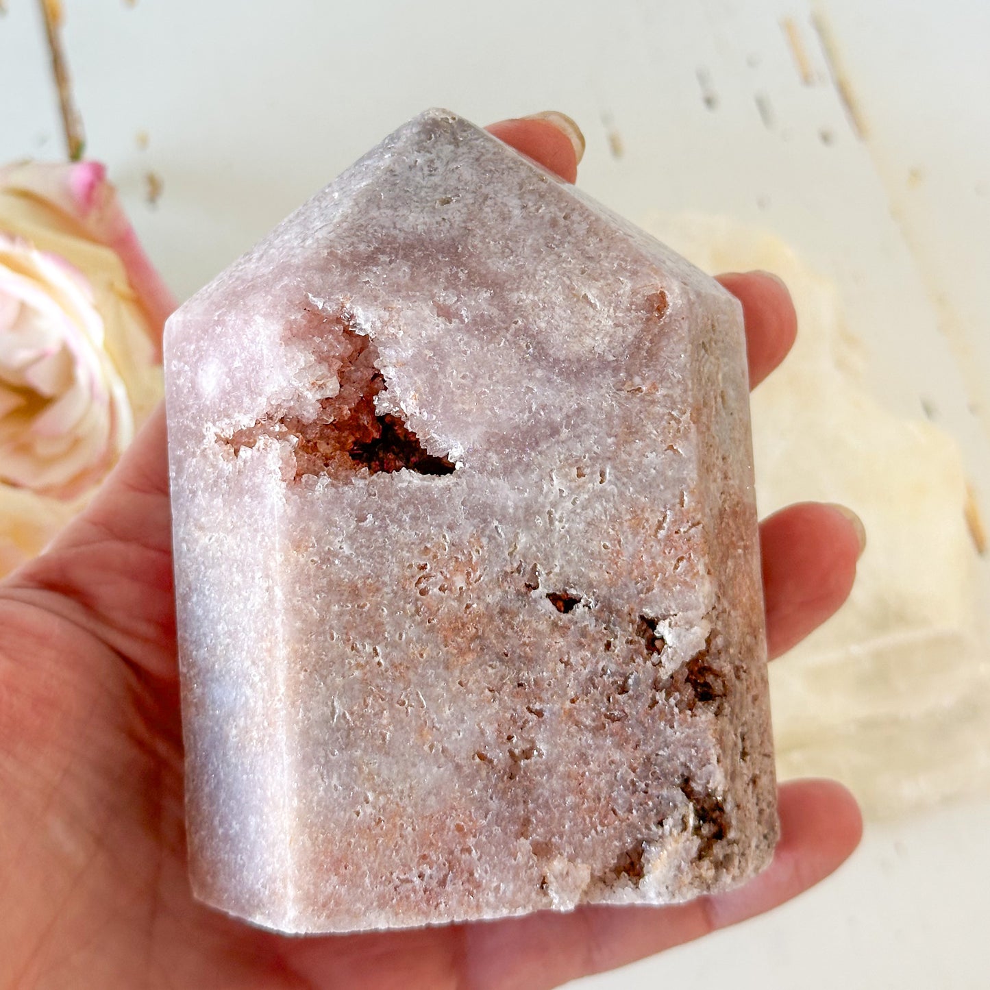 Pink Amethyst Point #1028