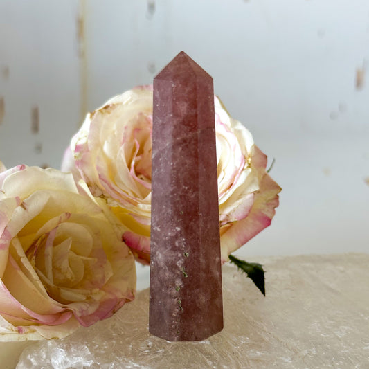 Strawberry Quartz Tower #1031