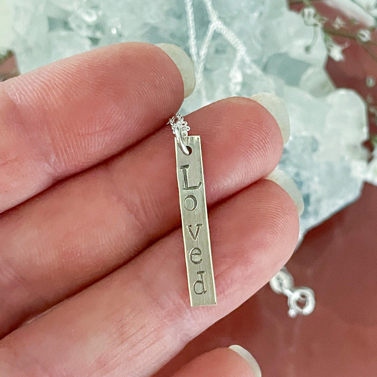 Loved Sterling Silver Necklace #481-Happily Zen