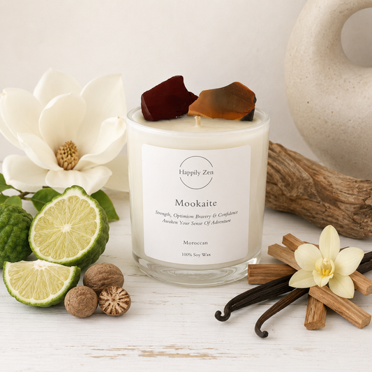 Mookaite - Moroccan Candle-Happily Zen