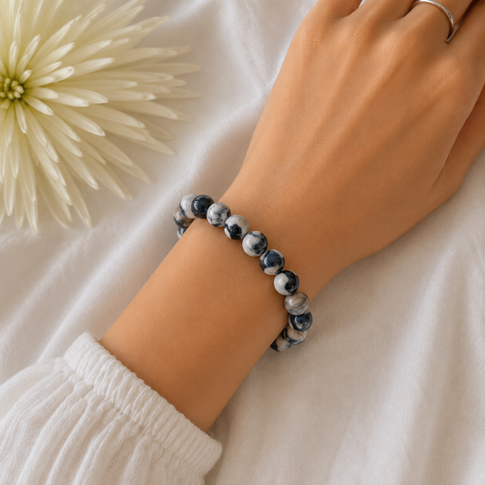 Orca Agate Bracelet-Happily Zen