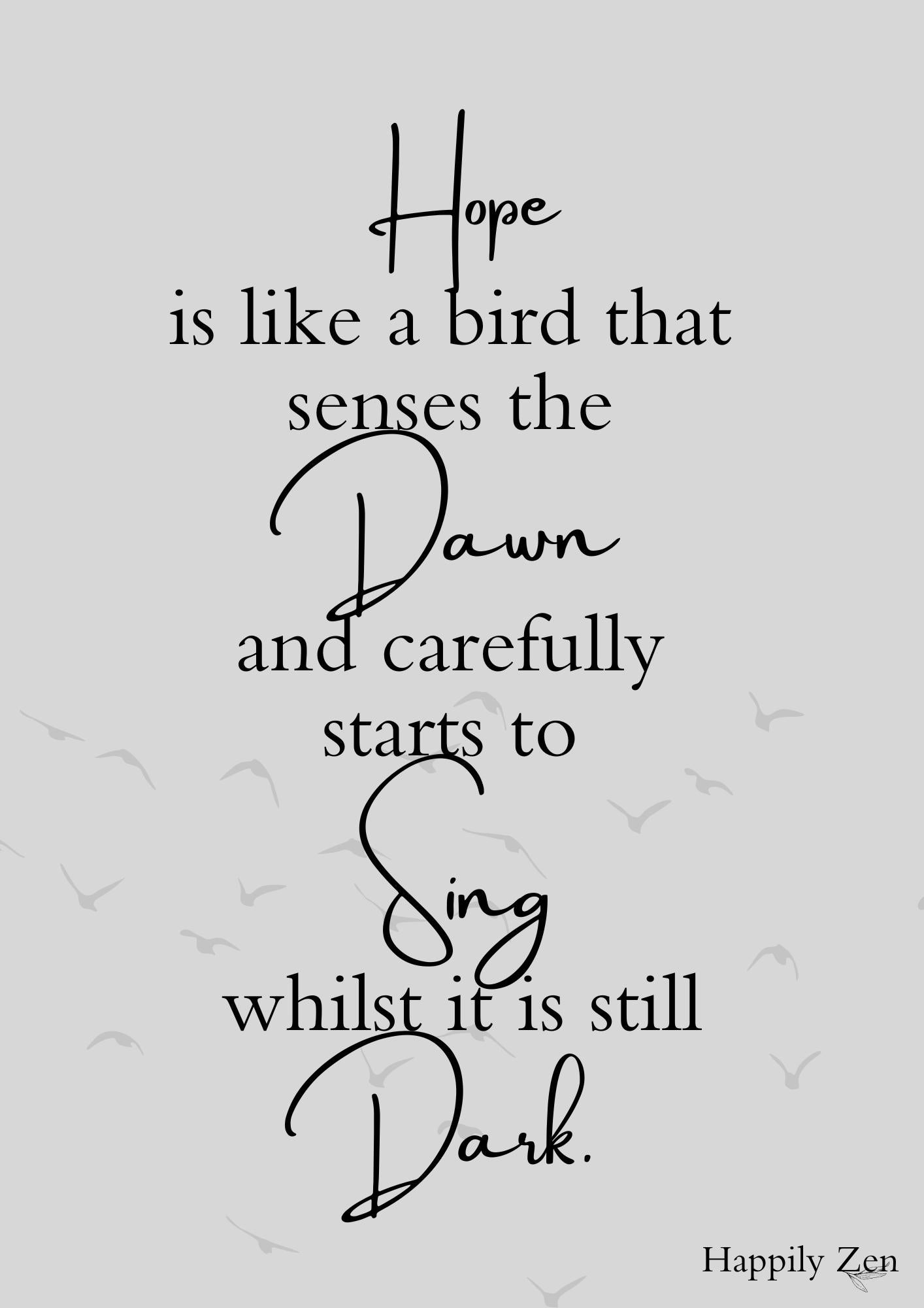 Hope is like...Digital Download-Happily Zen