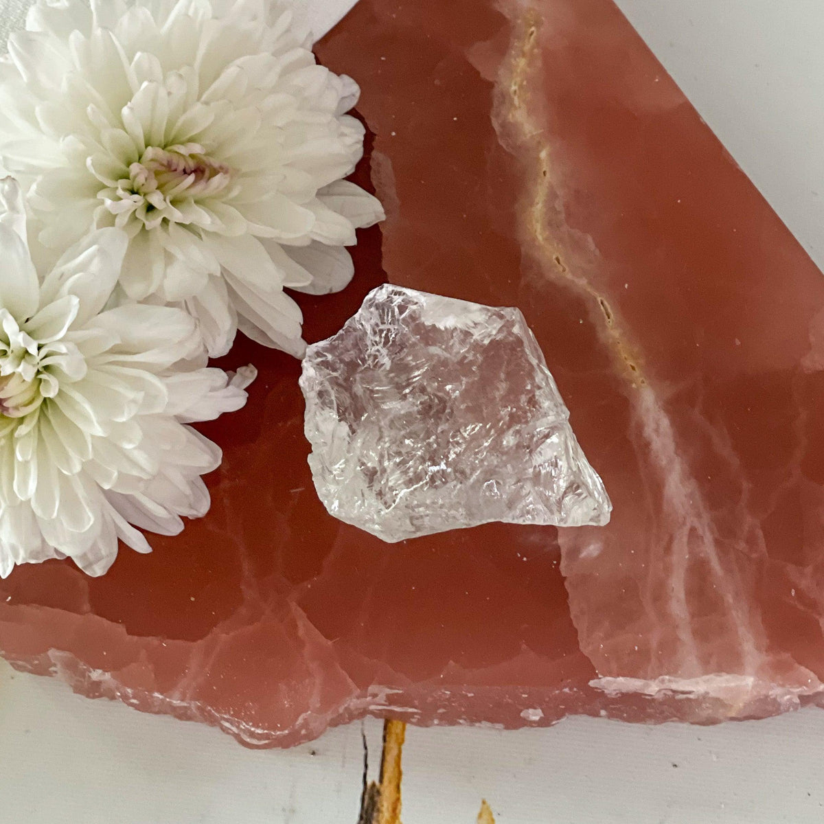 Raw Clear Quartz #369-Happily Zen
