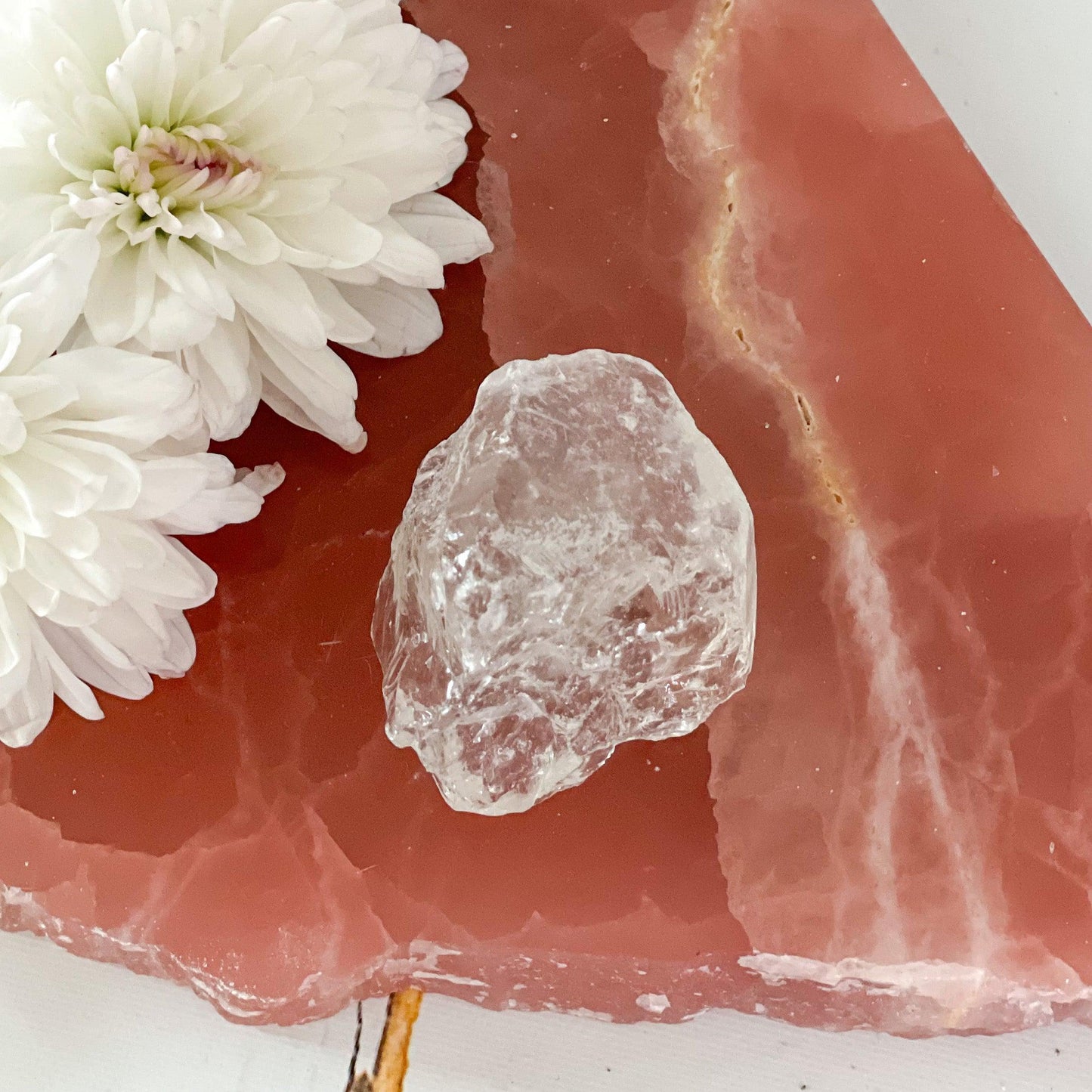 Raw Clear Quartz #371-Happily Zen