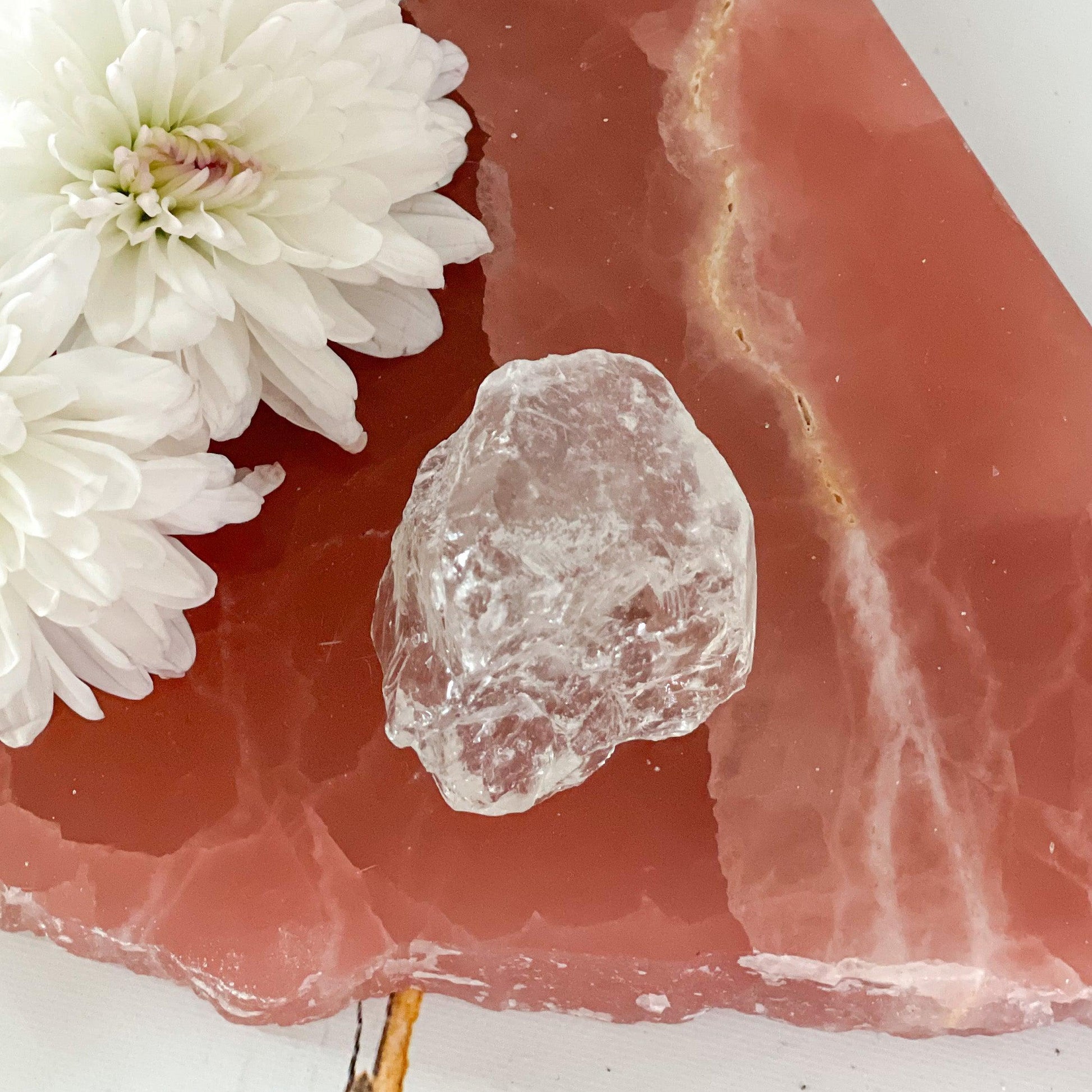 Raw Clear Quartz #371-Happily Zen
