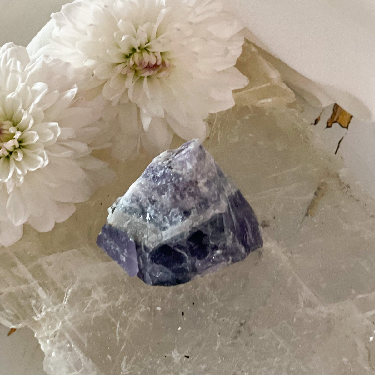 Raw Fluorite #431-Happily Zen