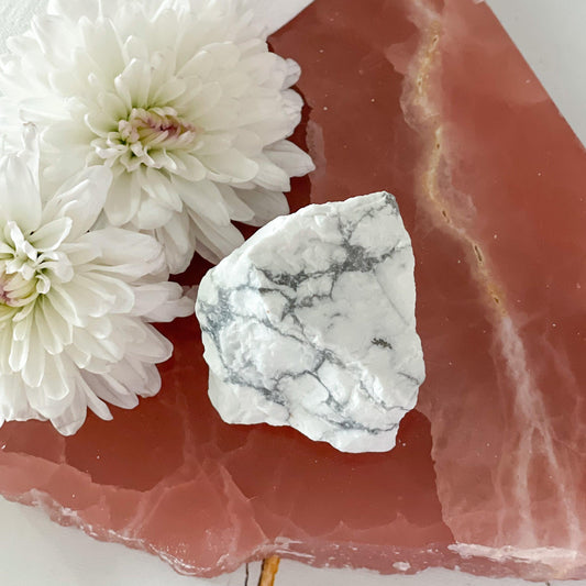 Raw Howlite #372-Happily Zen