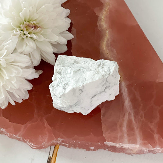Raw Howlite #374-Happily Zen