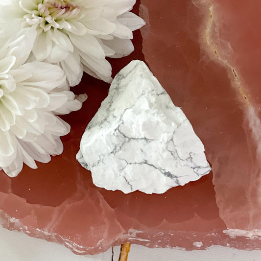 Raw Howlite #376-Happily Zen