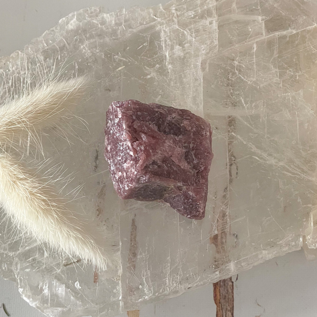 Raw Morganite #414-Happily Zen