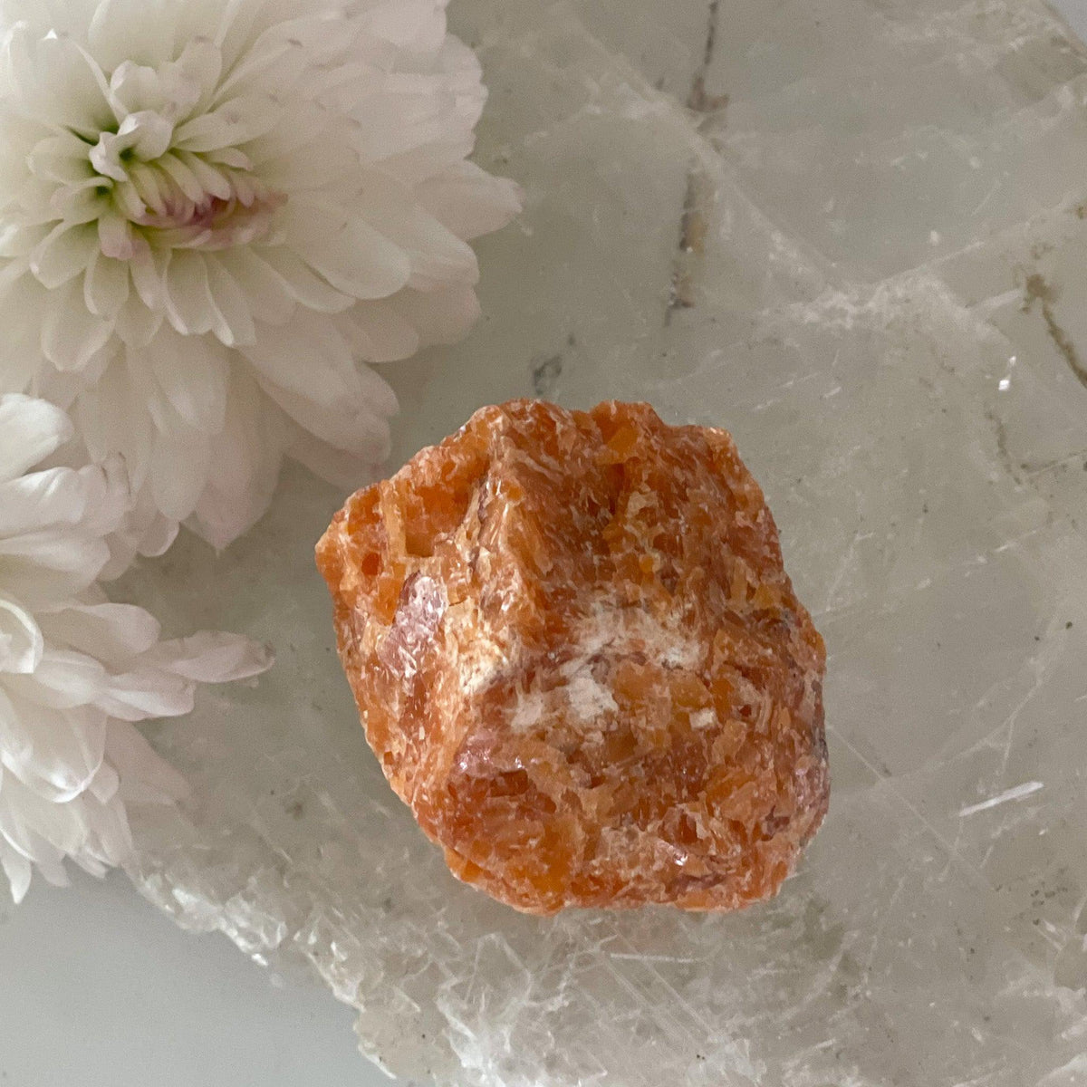 Raw Orchid Calcite #409-Happily Zen