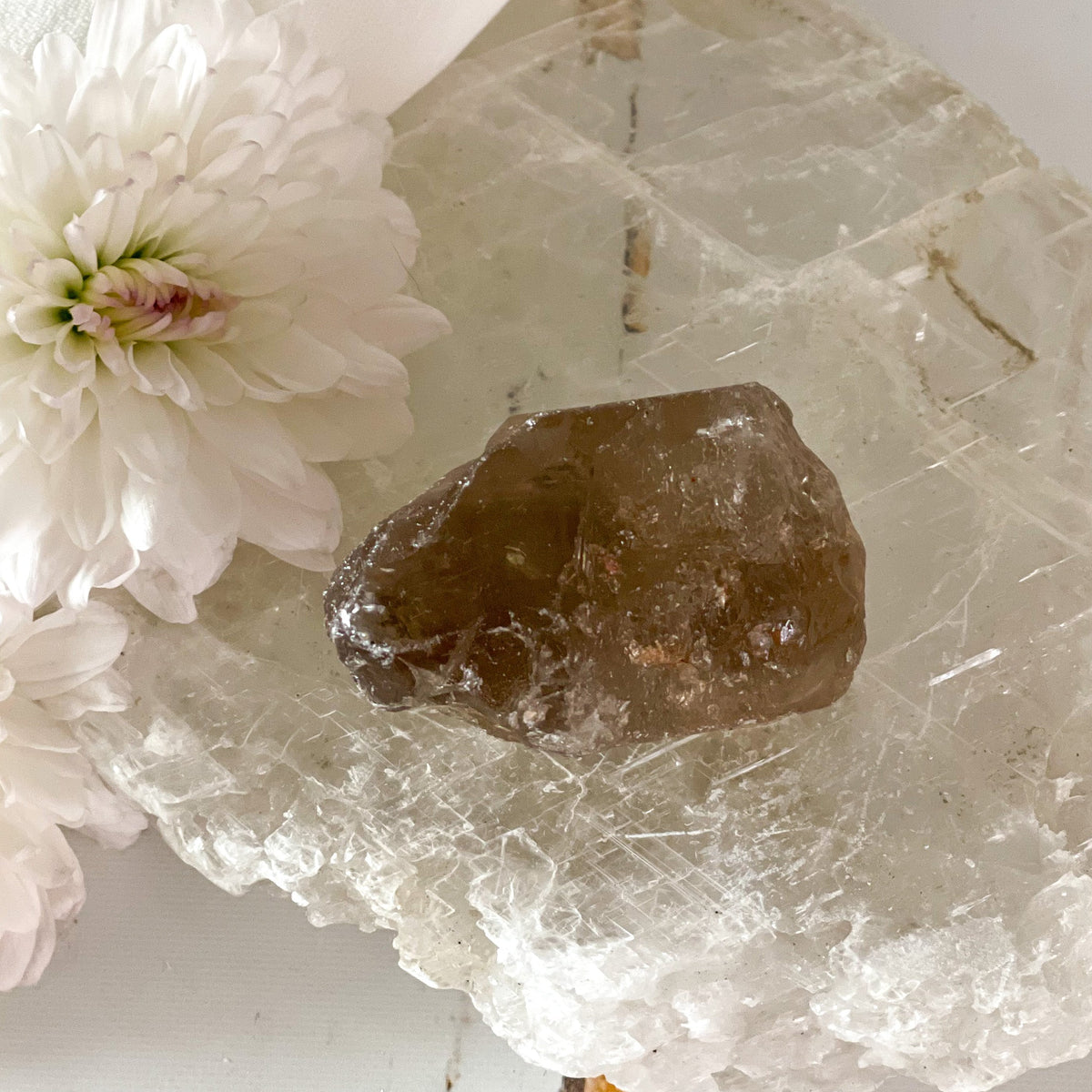 Raw Smokey Quartz #343-Happily Zen