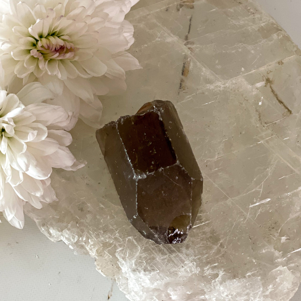 Raw Smokey Quartz #344-Happily Zen