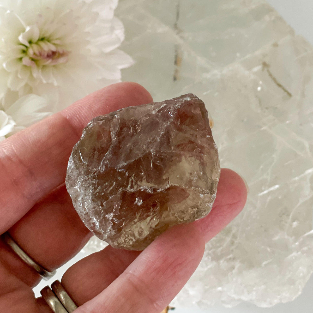 Raw Smokey Quartz #345-Happily Zen