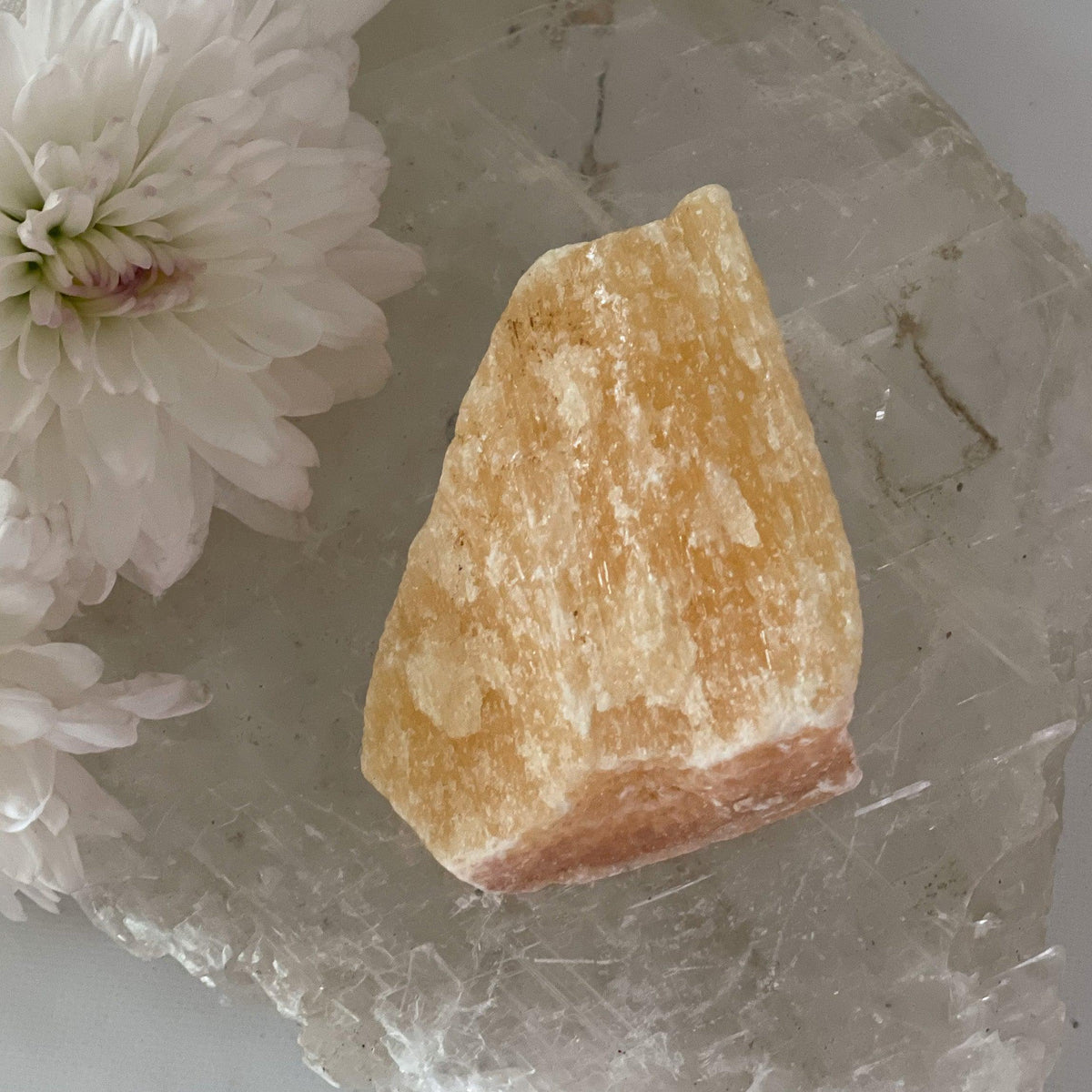 Raw Yellow Calcite #363-Happily Zen