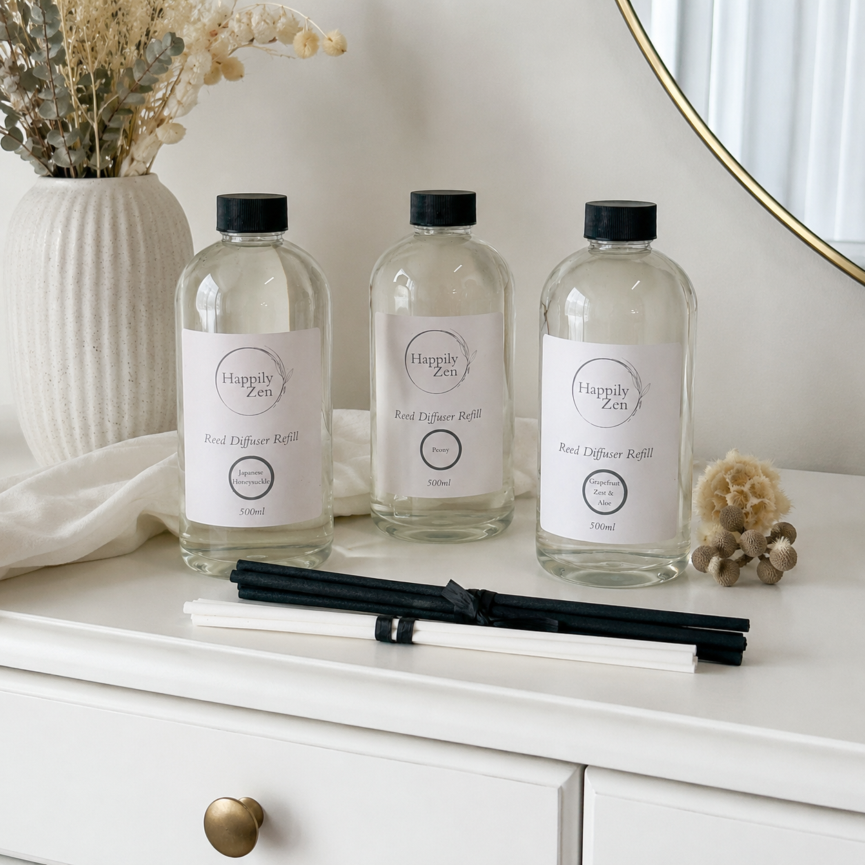 Reed Diffuser Refill-Happily Zen