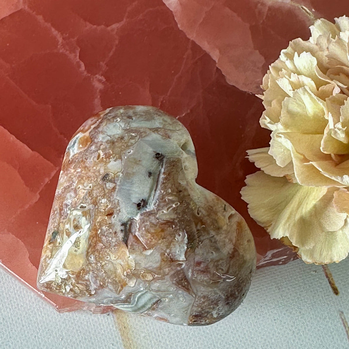 Rose Garden Jasper Heart #809-Happily Zen