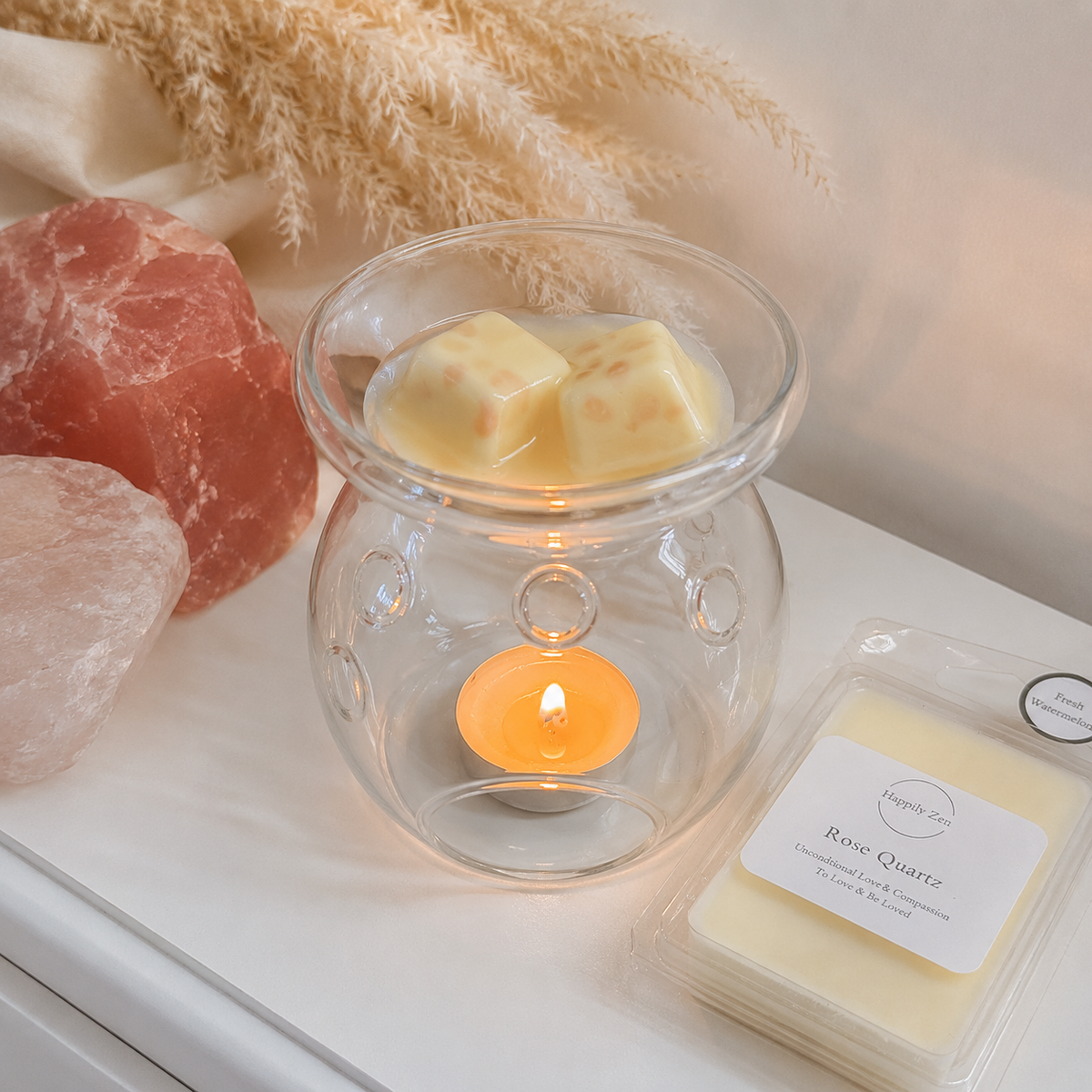 Rose Quartz Melts-Happily Zen