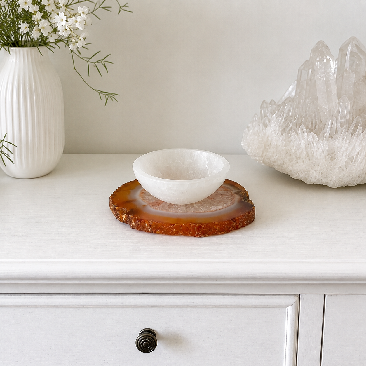Selenite Bowl - Intuitively Chosen-Happily Zen