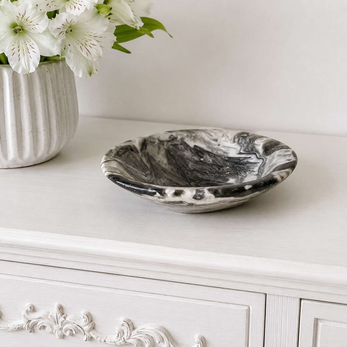 Zebra Onyx Bowl #834-Happily Zen