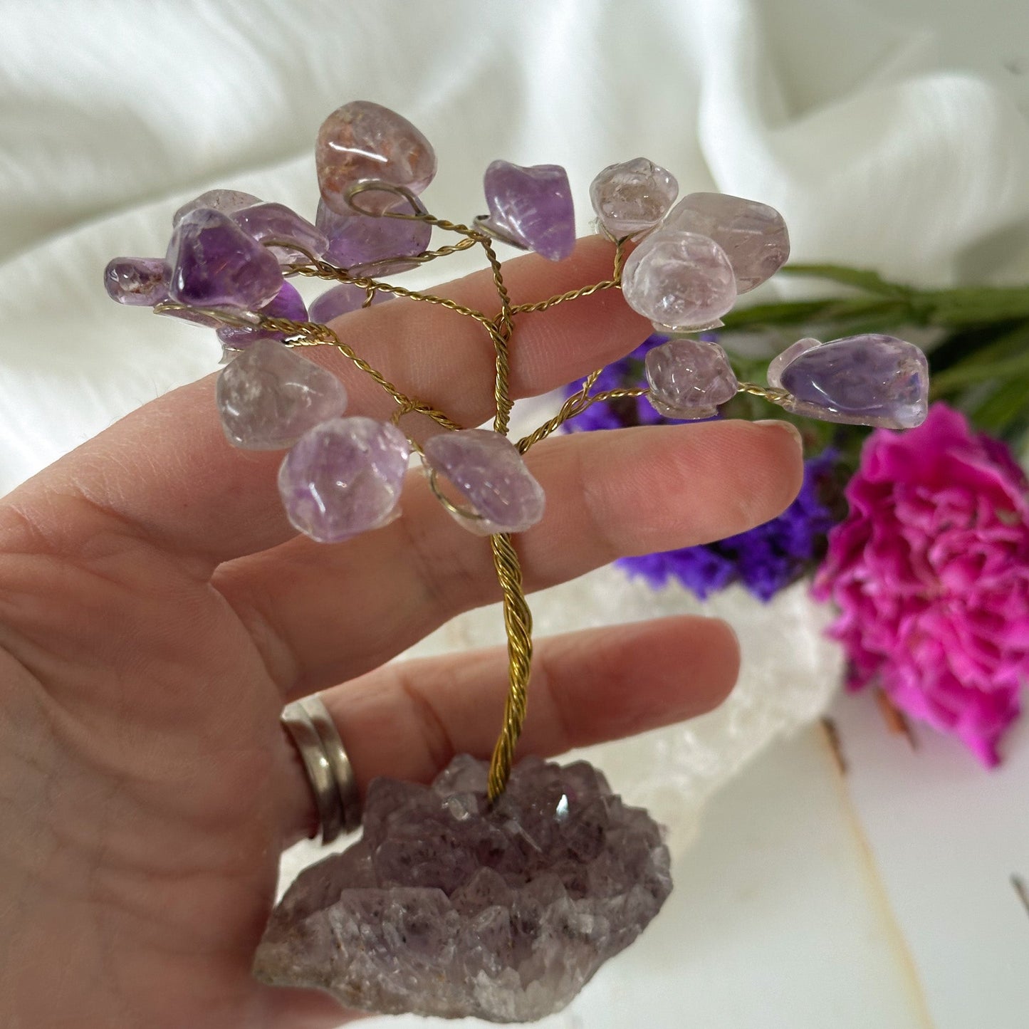 Amethyst Crystal Tree #747-Happily Zen